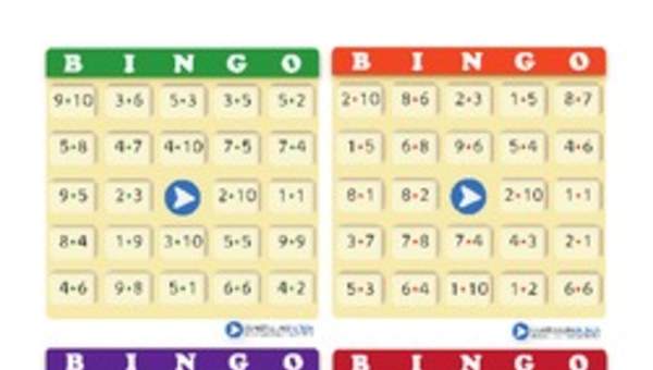 Bingo usando multiplicaciones (II) Bingo usando multiplicaciones (II)