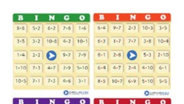 Bingo usando multiplicaciones (VII) Bingo usando multiplicaciones (VII)