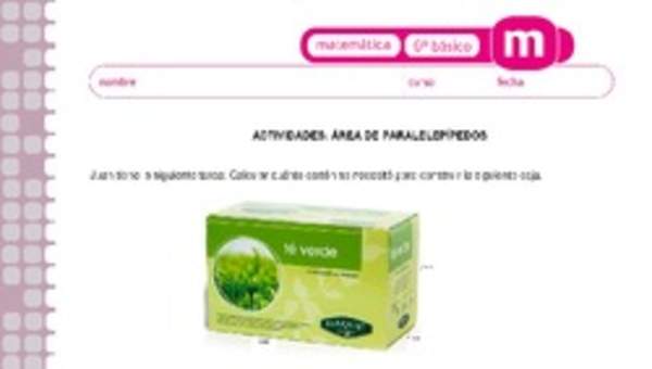 Área de paralelepípedos Área de paralelepípedos