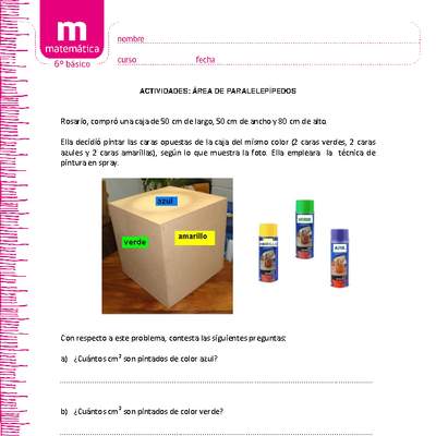 Área de paralelepípedos Área de paralelepípedos