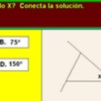 Medida de un ángulo en un triángulo Medida de un ángulo en un triángulo