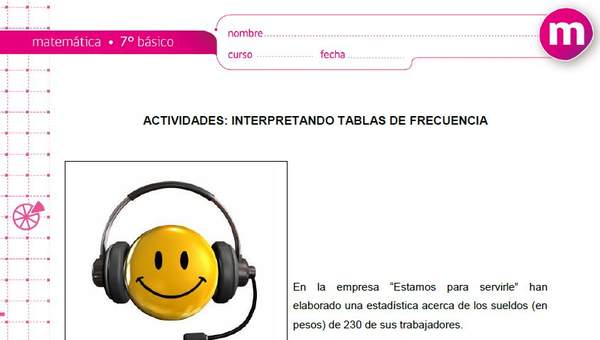 Interpretando tablas de frecuencia Interpretando tablas de frecuencia