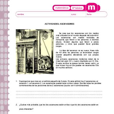 Ascensores y probabilidades Ascensores y probabilidades