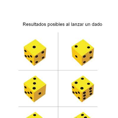 Lanzamiento de un dado Lanzamiento de un dado