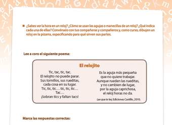 Poema El relojito Poema El relojito