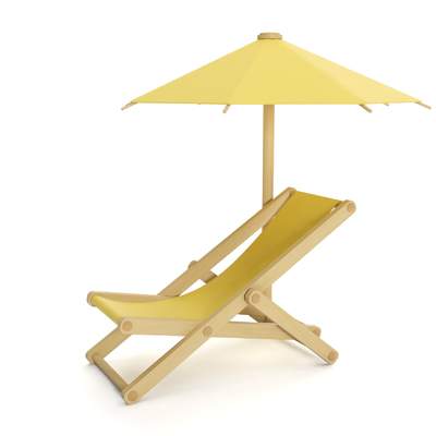 Silla de playa y quitasol Silla de playa y quitasol