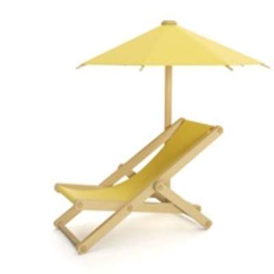 Silla de playa y quitasol Silla de playa y quitasol