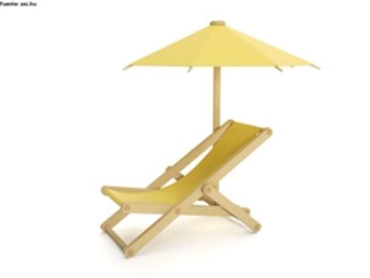 Silla de playa y quitasol Silla de playa y quitasol