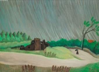 Paisaje bajo la lluvia Paisaje bajo la lluvia