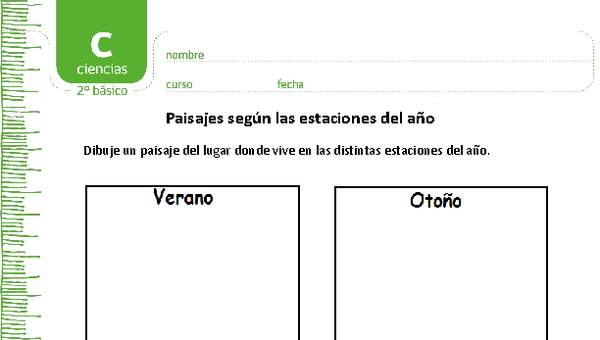Paisajes según las estaciones del año Paisajes según las estaciones del año
