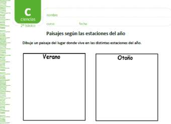 Paisajes según las estaciones del año Paisajes según las estaciones del año