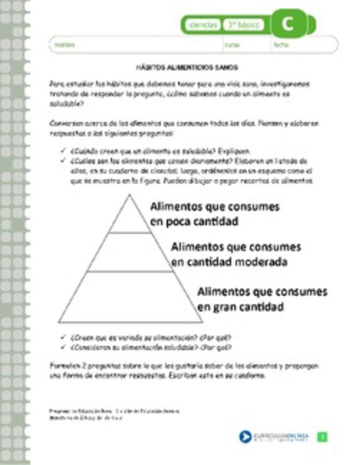 Hábitos alimenticios sanos Hábitos alimenticios sanos