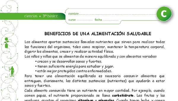 Beneficios de una alimentación saludable Beneficios de una alimentación saludable