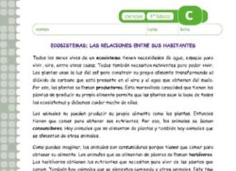 Relaciones en los ecosistemas Relaciones en los ecosistemas