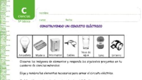 Construyan un circuito eléctrico Construyan un circuito eléctrico