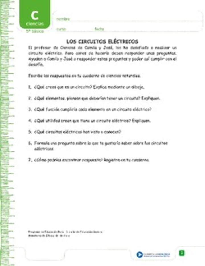 Los circuitos eléctricos Los circuitos eléctricos