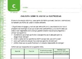 Encuesta sobre el uso de la electricidad Encuesta sobre el uso de la electricidad
