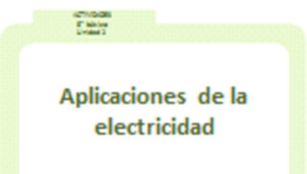 Aplicaciones de la electricidad Aplicaciones de la electricidad