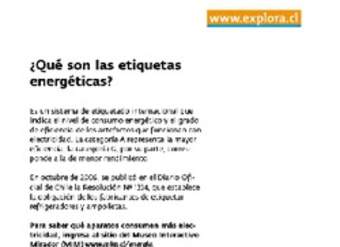 Etiquetas energéticas Etiquetas energéticas