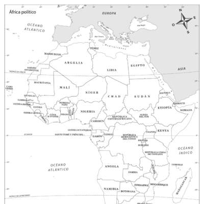 Mapa político de África Mapa político de África