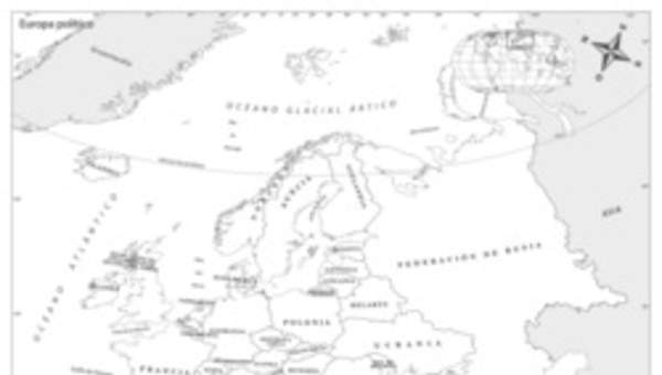 Mapa político de Europa Mapa político de Europa