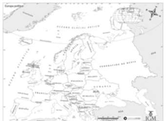 Mapa político de Europa Mapa político de Europa