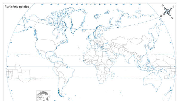 Planisferio político Planisferio político