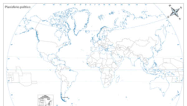 Planisferio político Planisferio político