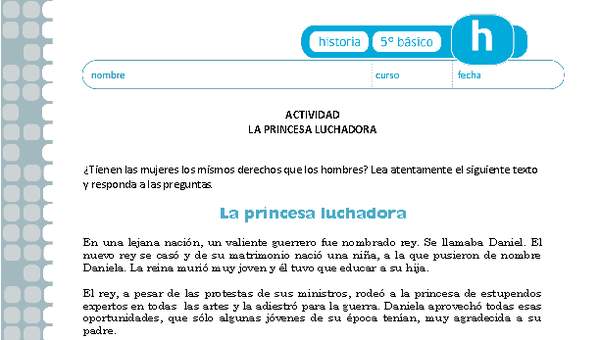La princesa luchadora