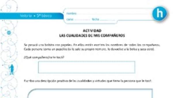 Las cualidades de mis compañeros Las cualidades de mis compañeros