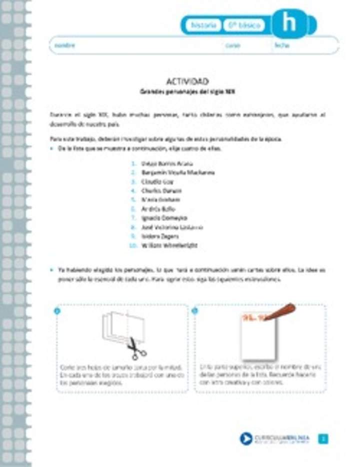 Grandes personajes delsiglo XIX Grandes personajes delsiglo XIX