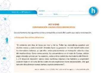 Comparación causas descubrimientos Comparación causas descubrimientos