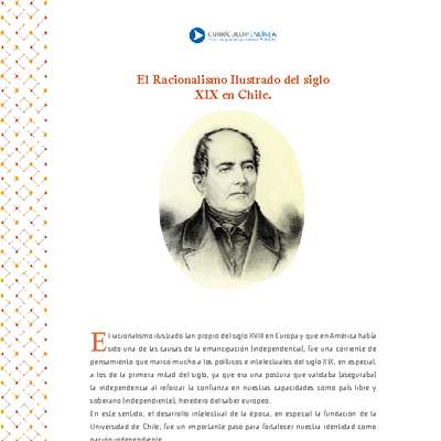 El Racionalismo Ilustrado del siglo XIX en Chile El Racionalismo Ilustrado del siglo XIX en Chile