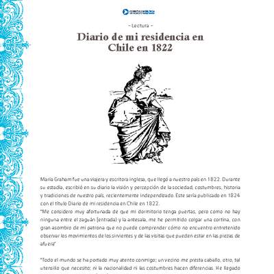 Diario de mi residencia en Chile en 1822 Diario de mi residencia en Chile en 1822