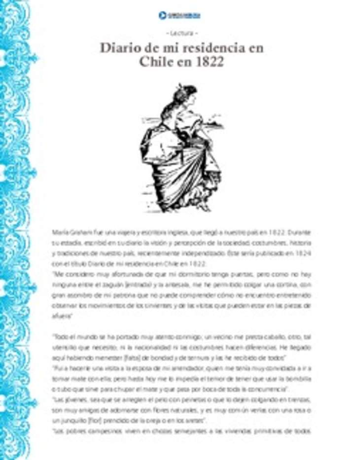 Diario de mi residencia en Chile en 1822 Diario de mi residencia en Chile en 1822