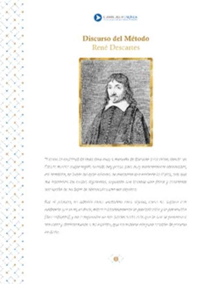 Discurso del método. René Descartes Discurso del método. René Descartes