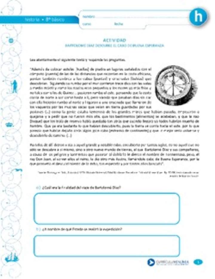 Bartolomé Díaz descubre el cabo de Buena Esperanza Bartolomé Díaz descubre el cabo de Buena Esperanza