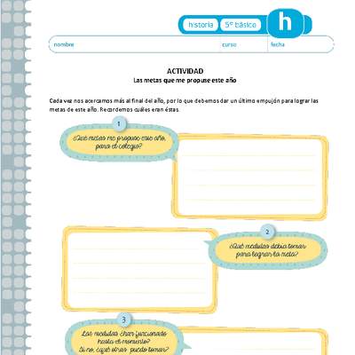 Las metas que me propuse este año Las metas que me propuse este año