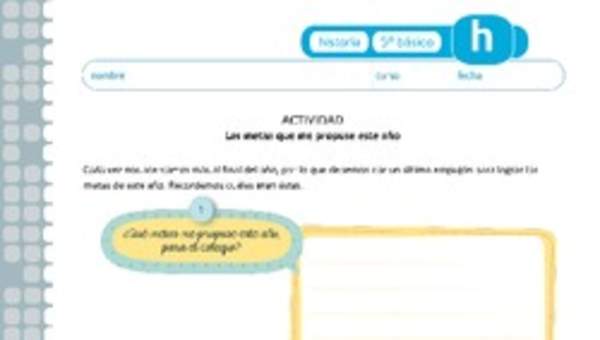 Las metas que me propuse este año Las metas que me propuse este año