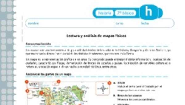 Lectura y análisis de mapas físicos Lectura y análisis de mapas físicos