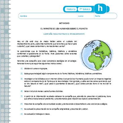 El impacto de los humanos sobre el planeta El impacto de los humanos sobre el planeta
