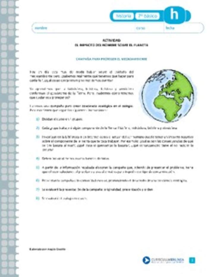 El impacto de los humanos sobre el planeta El impacto de los humanos sobre el planeta