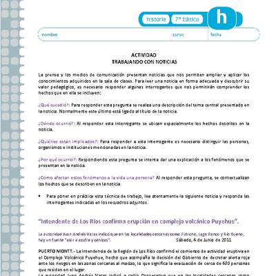 Trabajando con noticias Trabajando con noticias