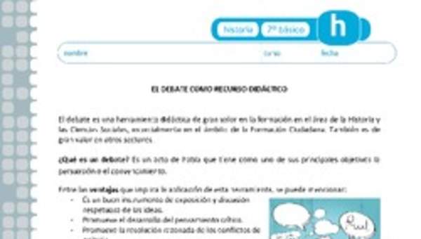 El debate como recurso didáctico El debate como recurso didáctico