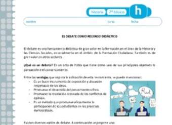 El debate como recurso didáctico El debate como recurso didáctico
