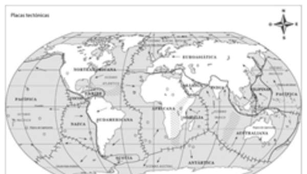 Mapa placas tectónicas Mapa placas tectónicas