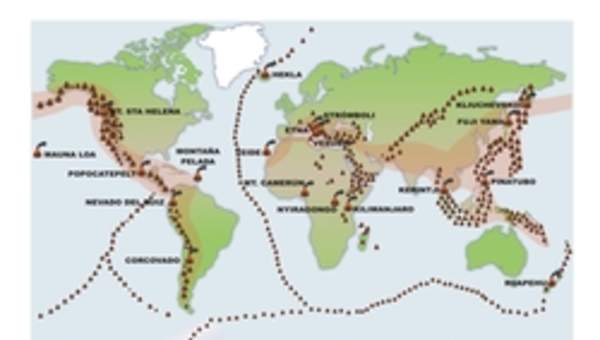 Zona sísmica y volcánica Zona sísmica y volcánica