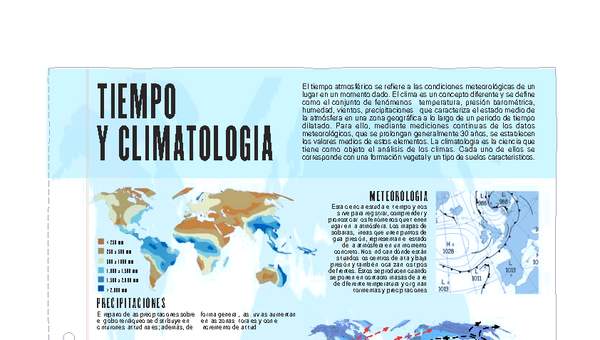 Tiempo y climatología Tiempo y climatología