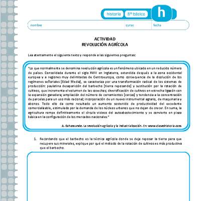 Revolución Agrícola Revolución Agrícola