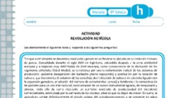 Revolución Agrícola Revolución Agrícola